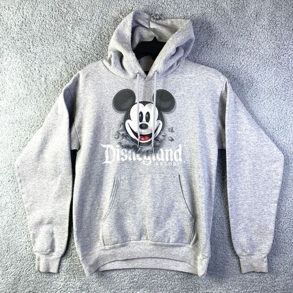 Disneyland Resort Hoodie Small Mickey Mouse Pullover Sweatshirt Two Side Disney - Picture 1 of 10